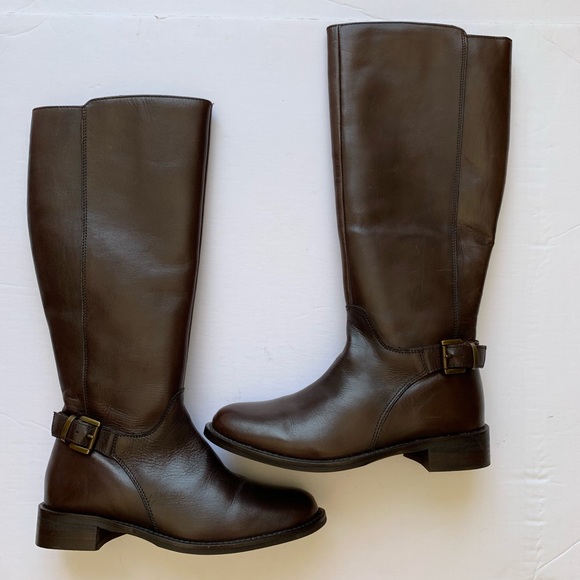 Seychelles Brown Leather Riding Boots - Picture 3 of 8